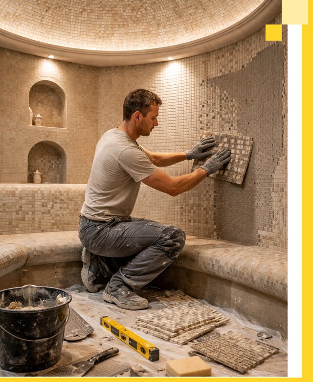 Устройство и монтаж домашнего хамама под ключ в Клинцах