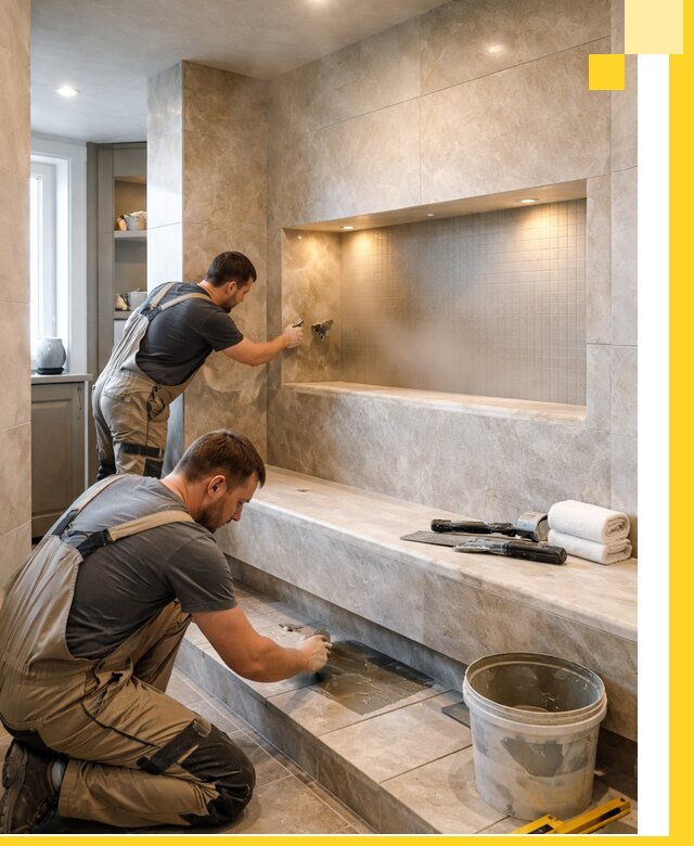 Профессиональное строительство хамама в квартире в Клинцах